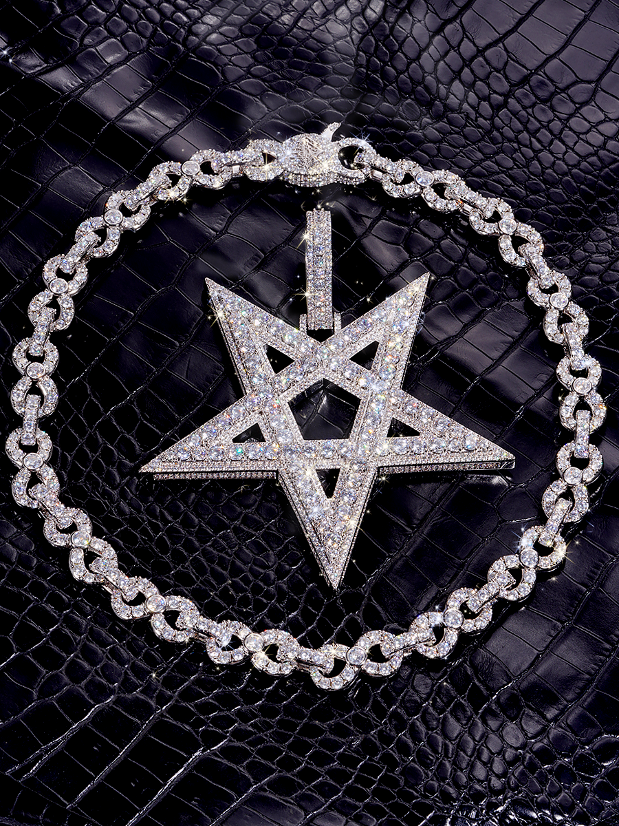 Playboi carti opium Pentagram pendant