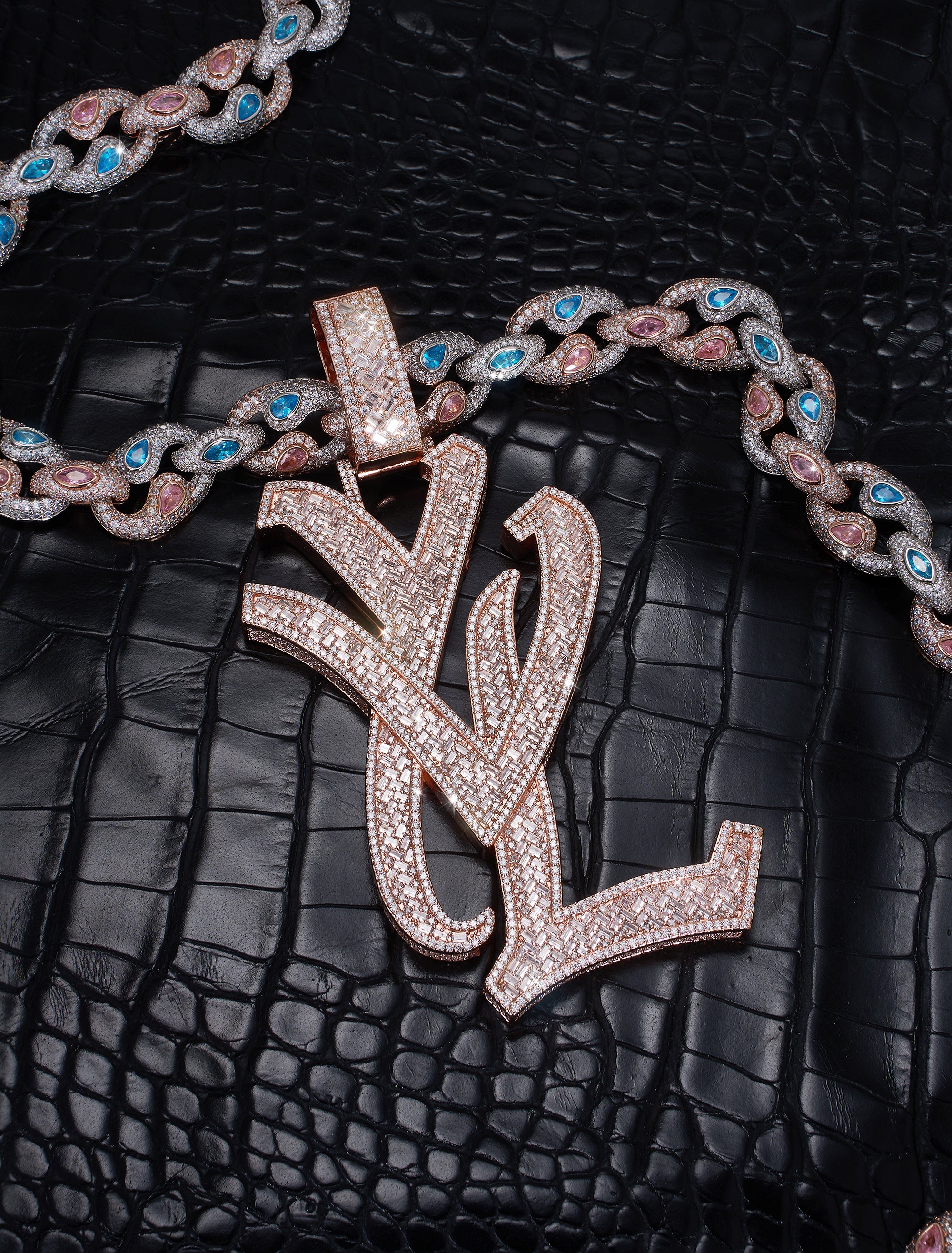 Playboicarti YVL letter pendants