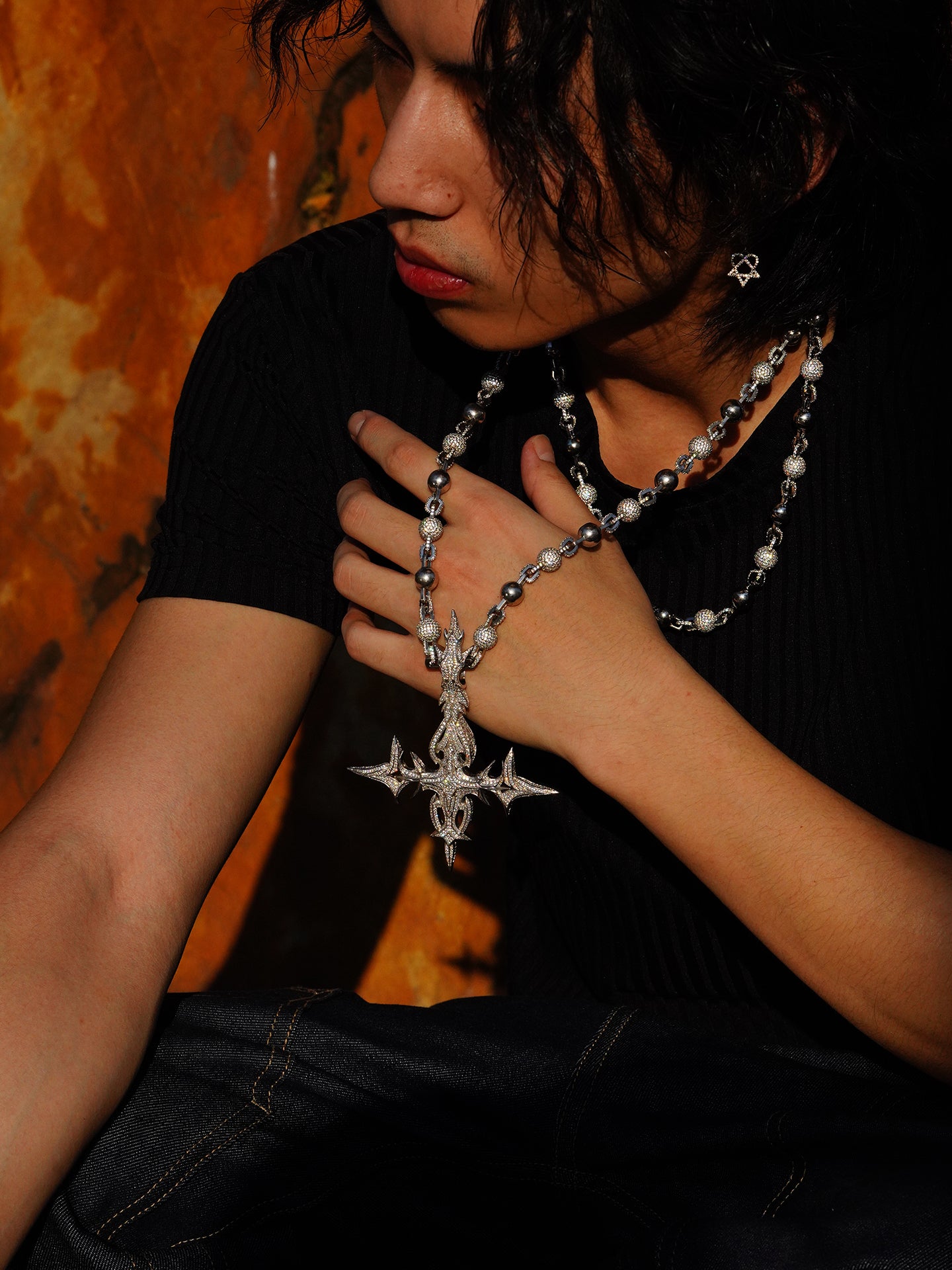 Destroy Lonely Prince Cross pendants