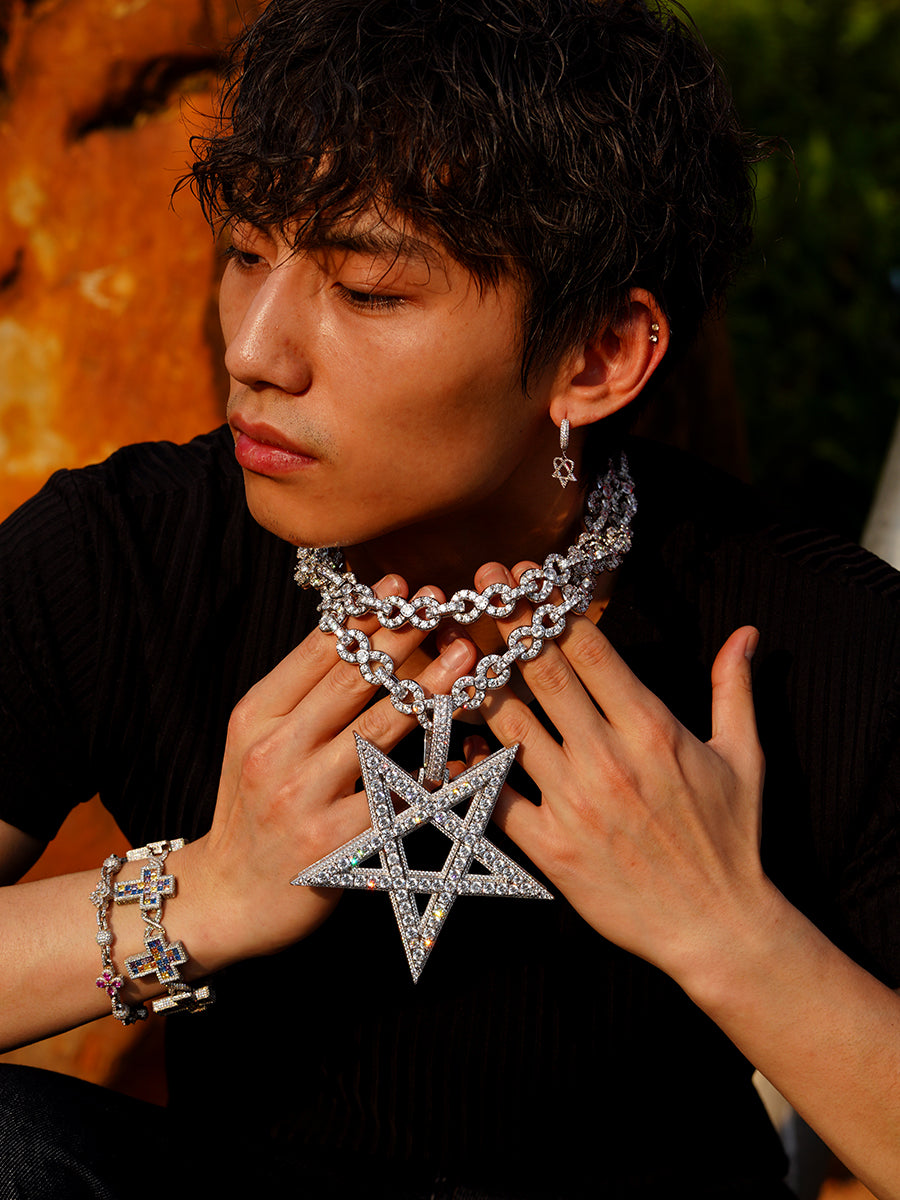 Playboi carti opium Pentagram pendant