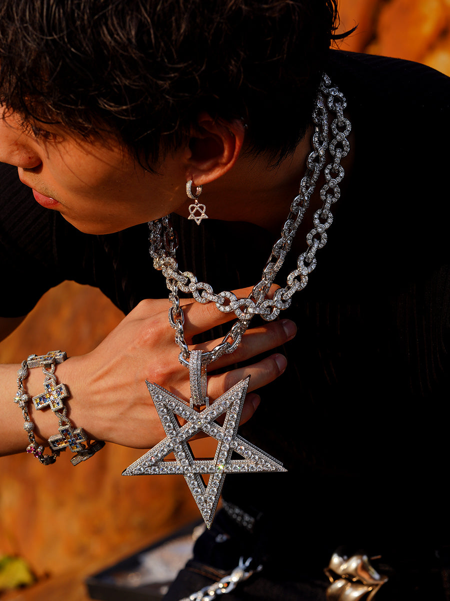 Playboi carti opium Pentagram pendant